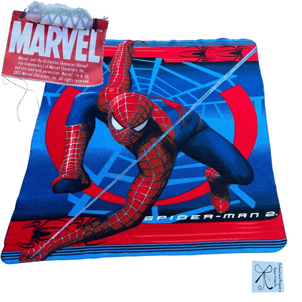 Marvel 2003 Spider-man 2 Thin Blanket Throw